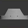 Shiny Silver Metal Mechanical Part With Precision Engineered Hollow Structure On Dark Background
