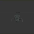 3D Rendered Military Helicopter Model With Detailed Rotor Blades And Gray Finish