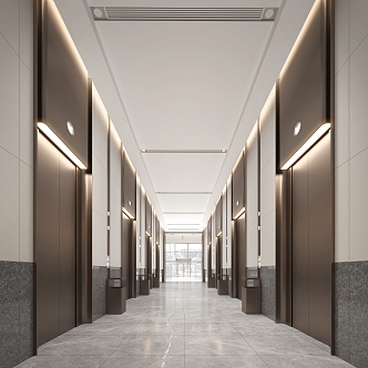 Modern Elevator Hall Elevator Away Lobby Elevator 3d model