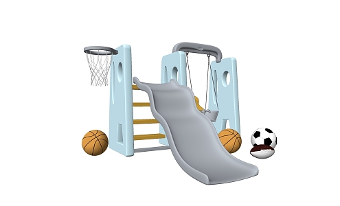 Modern slide children'slide 3d model