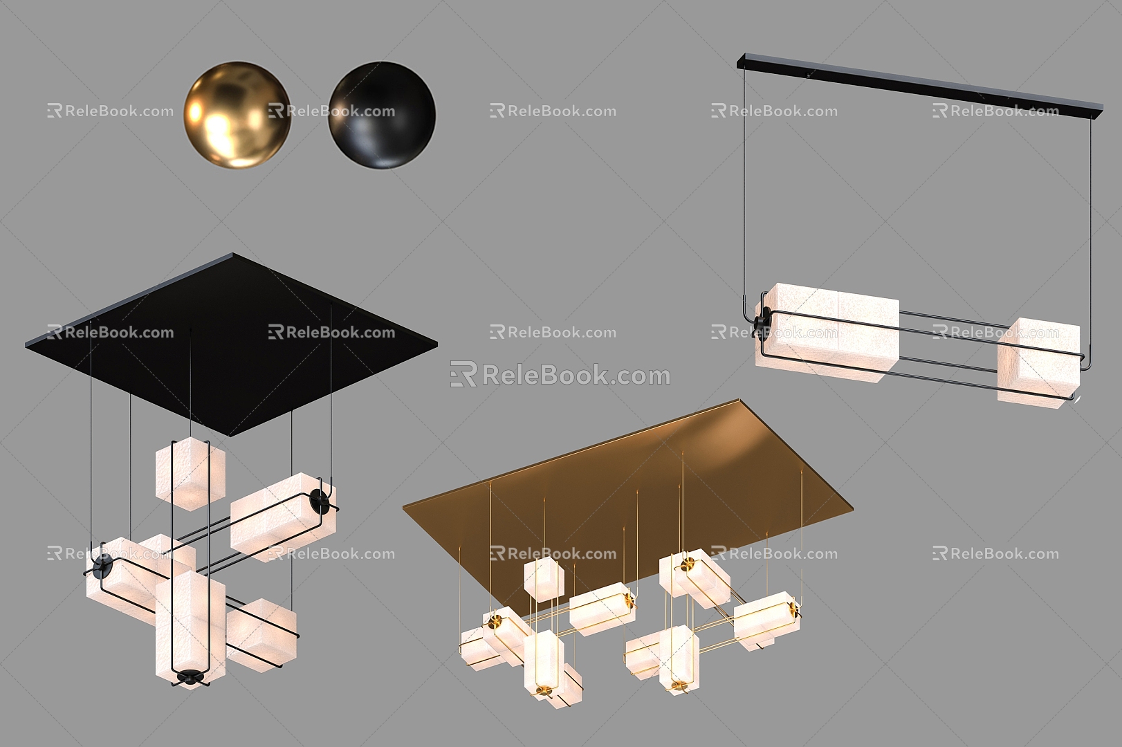 Modern Simple Light Luxury Chandelier Chandelier Simple Light Luxury Chandelier 3d model