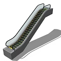 Modern Elevator Escalator Escalator 3d model