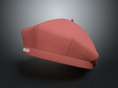 modern cashmere hat lady hat 3d model