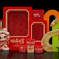New Year's Day Meichen 2025 Year of the Snake Meichen Pin Photo Area Annual Meeting Interactive New Year's Day Meichen 3d model