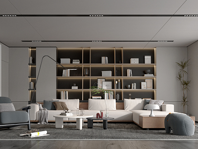 modern living room model