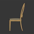Wooden Dining Chair With Unique Geometric Back Design And Soft Gray Upholstered Seat For Modern Home