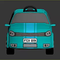 Blue Electric Toy Car Sparkle Car for Kids with Silver Wheels Fun Design