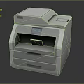 Modern printer laser printer bill printer dot matrix printer 3d model