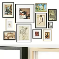 Multiple Art Frames In Different Styles And Sizes For Wall Gallery Decor