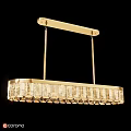 Elegant Modern Round Crystal Chandelier Featuring Gold Metal Frame And Double Tier Design