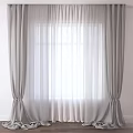 Modern Elegant Window Curtains With Sheer Fabric And Soft Light Filtering