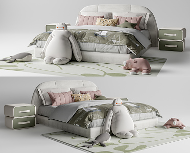 Modern Children's Bed 3d model