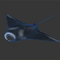 Manta Ray Unique Graceful Marine Animal With Broad Pectoral Fins And Long Tail