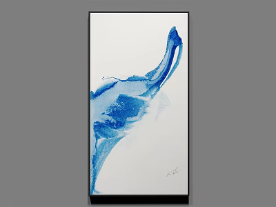 Modern abstract painting decorative hanging painting 3d model