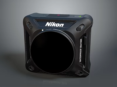 Nikon Wireless Connector Square Black Compact Digital Accessory with Durable Design for Digital Devices 3d model