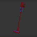 Modern Vertical Vacuum Cleaner with Sleek Design and Purple Accents for Home Cleaning