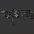 Rugged Camouflage Off Road Motorcycle With Large Tires Saddlebag And Metal Parts
