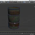 Industrial Equipment Green Rustic Metal Barrel For Industrial Storage Applications
