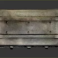 Vintage Decorative Trunk With Floral Patterns And Metal Hardware For Living Spaces