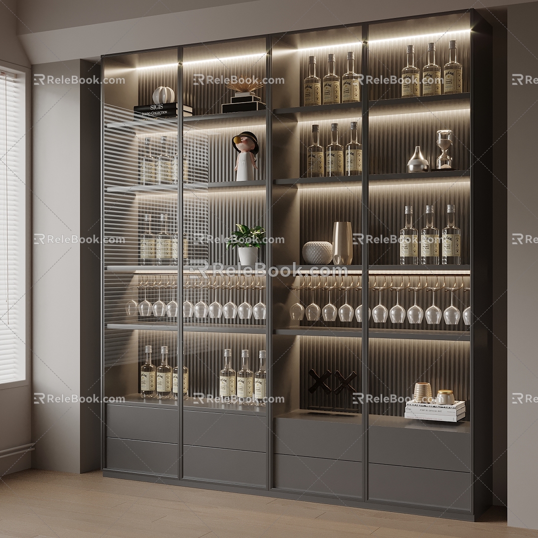 Wine Cabinet 3d model