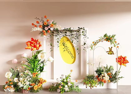 floral art beautiful chen 3d model