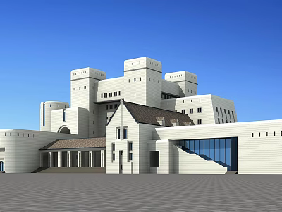 Jianou Architecture Art Castle Amusement Park Art Museum Cultural Museum Carving Castle 3d model