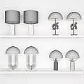 Light Luxury Table Lamp Table Lamp Combination 3d model