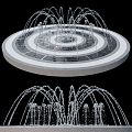 modern fountain 3d model