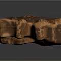 Natural Wooden Slab With Stone Like Texture For Home Decoration Projects