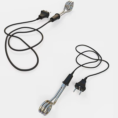 Household Electric Heating Rod With Power Cord And Plug For Daily Use 3d model