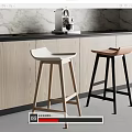 Bar Chair Bar Stool High Stool 3d model