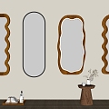 mirror full-length mirror makeup mirror floor mirror full-length mirror bathroom mirror 3d model