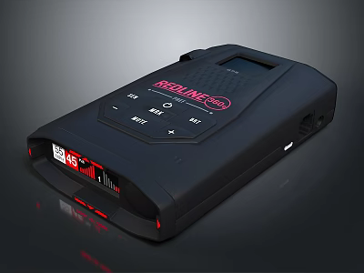 TRENDnet Black Digital Device With Display Screen And Control Buttons For Network Use 3d model