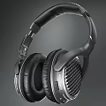 Premium Over Ear Headphones With Soft Leather Ear Cups And Carbon Fiber Headband