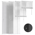 Modern Window Blinds with White and Black Design Durable Material for Home Window Treatment