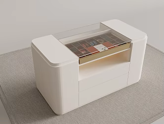 Cream Style Cloakroom Middle Island Cabinet Jewelry Cabinet 3d model