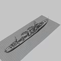 Military Vehicle Warship Sailing On Blue Sea With Smoke Emitting Chimneys
