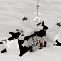 Modern Luxury Upholstered Sofa And Round Glass Coffee Table Set For Elegant Home Living Space