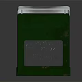 Vintage Green Ticket Machine With Paper Ticket And Metallic Cover Top