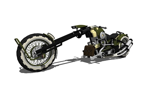 Modern Motorcycle 3d model