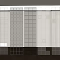 Modern Glass Room Dividers With Various Colored Patterns And Textured Designs
