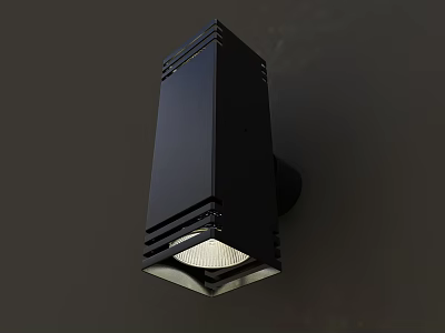 Black Modern Downlight Spotlight with Sleek Square Shape Wall Mounted Aluminum Frame for Home Lighting 3d model