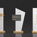 Elegant Directional Signage Design For Showroom Entrance With LOGO And Arrows