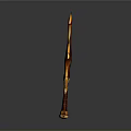 Fantasy Style Axe With Orange Red Flame Like Design And Ornate Spiral Patterns
