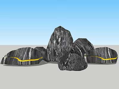 Modern Stone Landscape Luminous Stone Landscape Stone 3d model