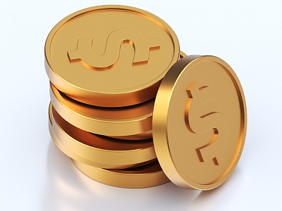 Gold Coins 3d model