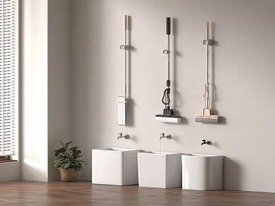 Mop pool mop pool mop pool electric towel rack mop pool 3d model