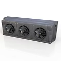 Triple Fan Cooling Equipment In Black Housing For Commercial Use