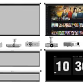 Projector Projection curtain Projection equipment 3d model