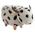 Cute Cow And Sheep Shaped Kids Stools With Wooden Legs